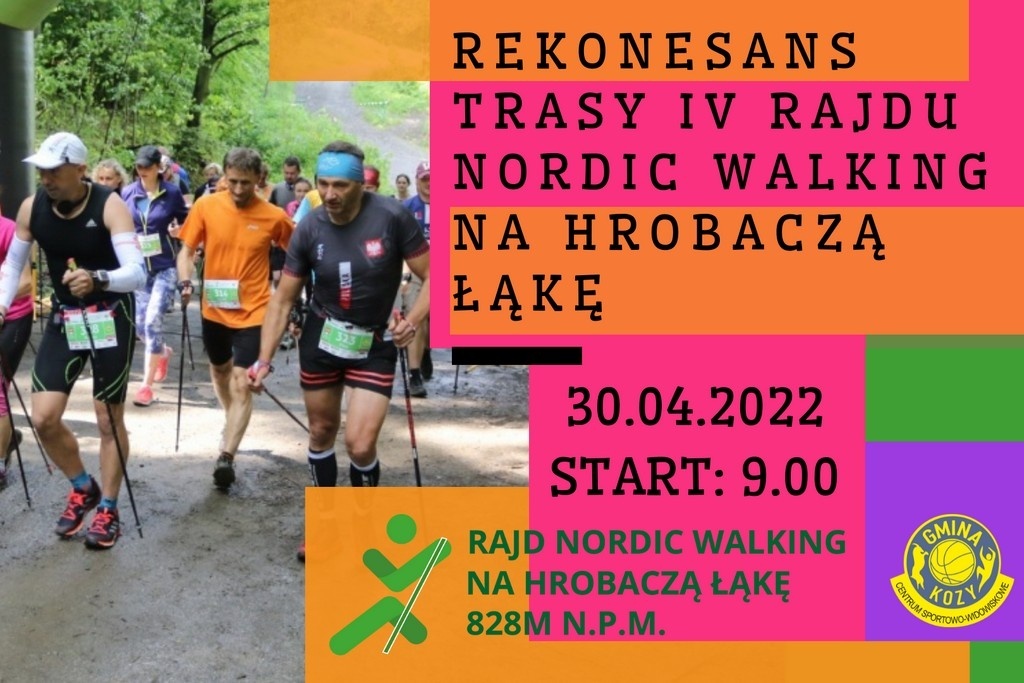 Rekreacyjny test trasy Nordic Walking