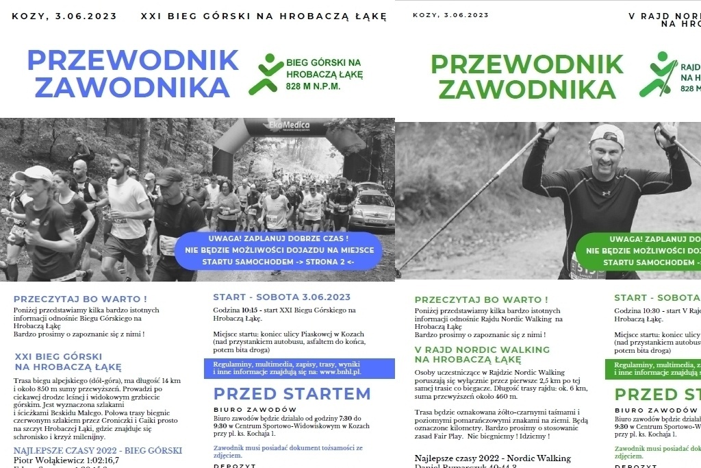 Przewodniki dla zawodników