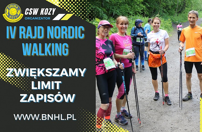 Zwiększamy limit zawodników w Rajdzie Nordic Walking