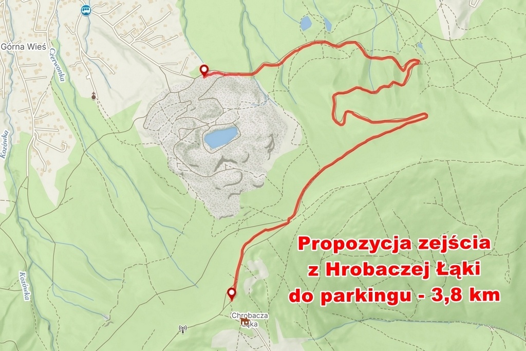 Bezpieczne zejście ze szczytu Hrobaczej po zawodach